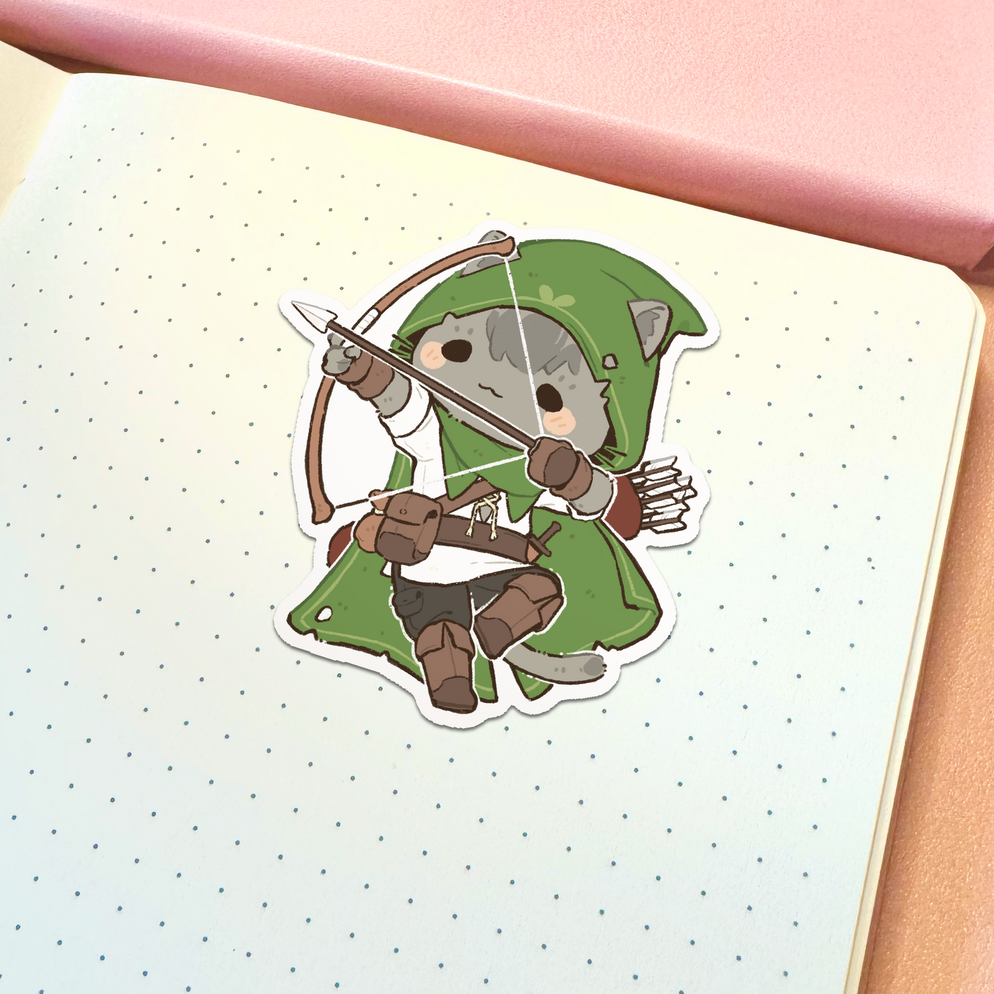 DND Ranger Cat Vinyl Sticker
