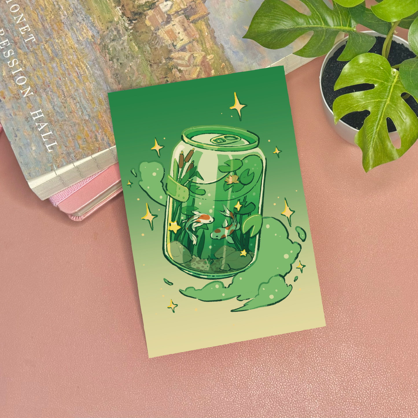 Koi Pond Aesthetic Art Print