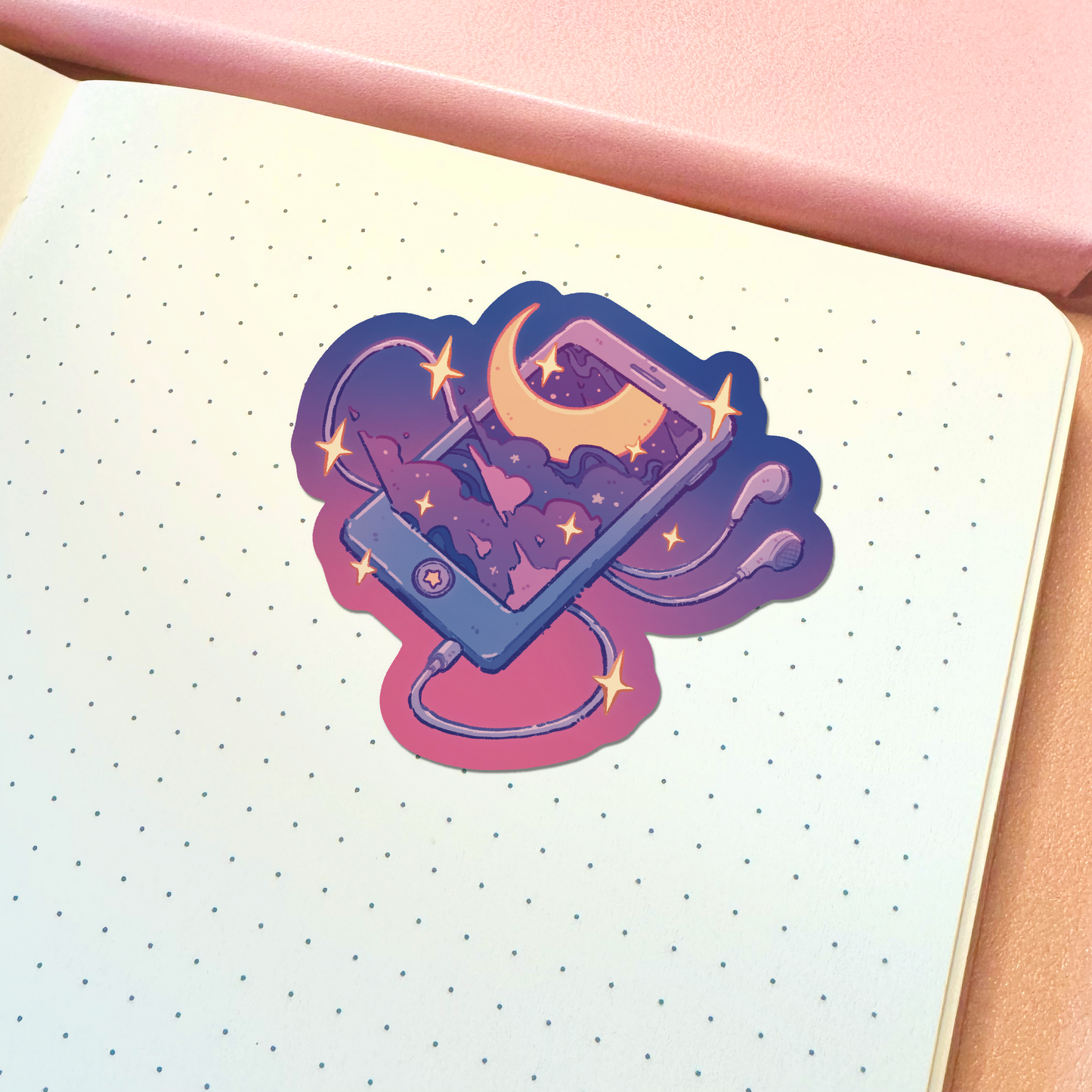 Aesthetic Galaxy Phone Vinyl Sticker