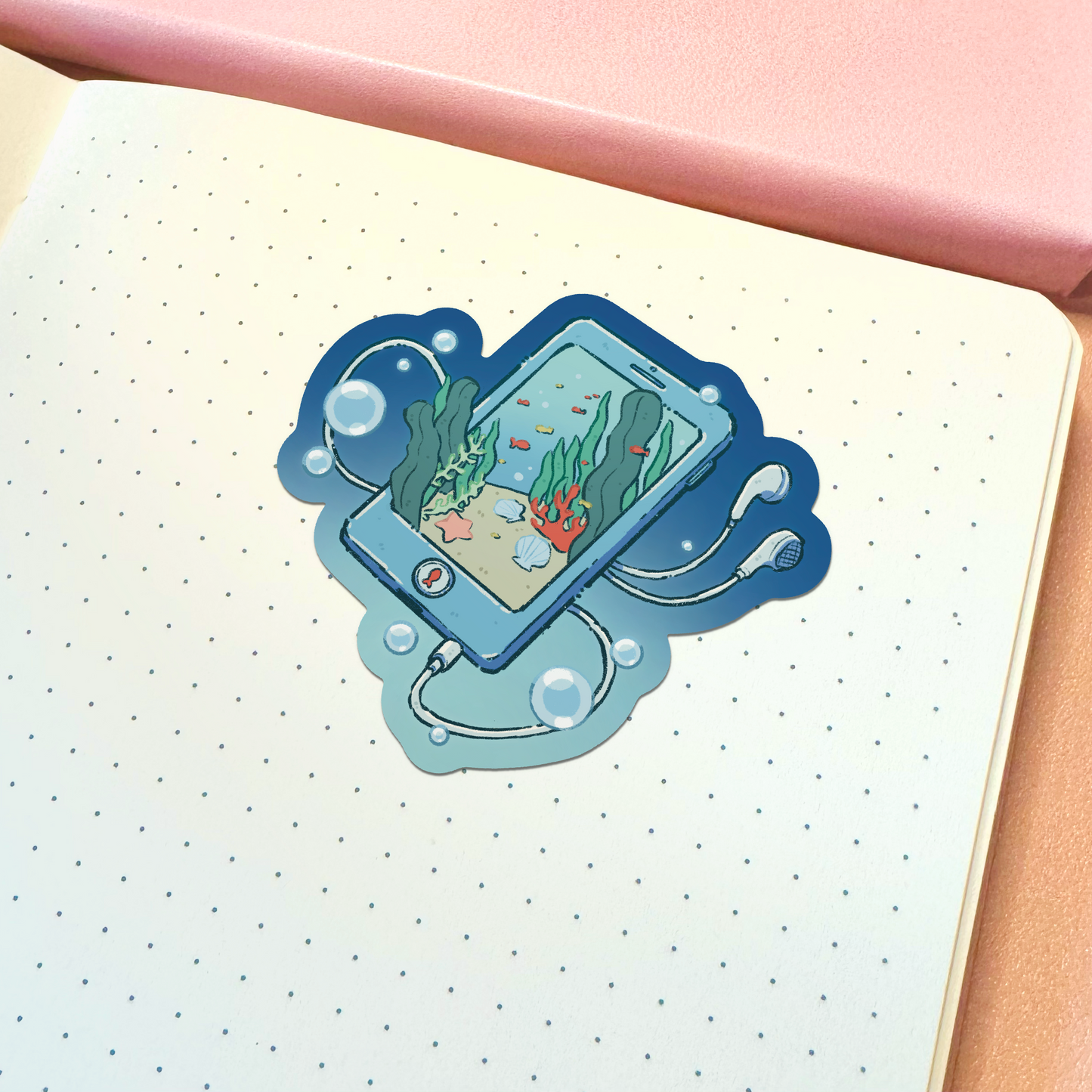 Aesthetic Ocean Phone Vinyl Sticker