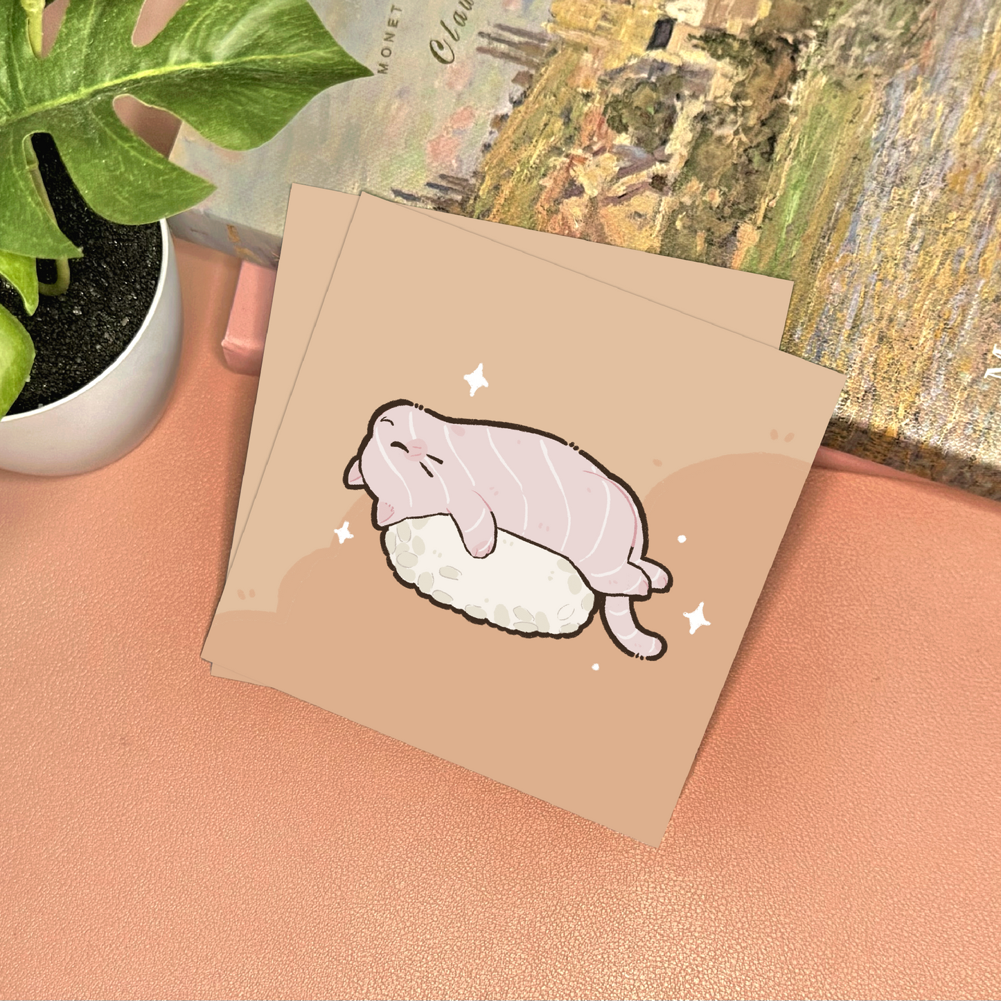 Sushi Cat Art Print