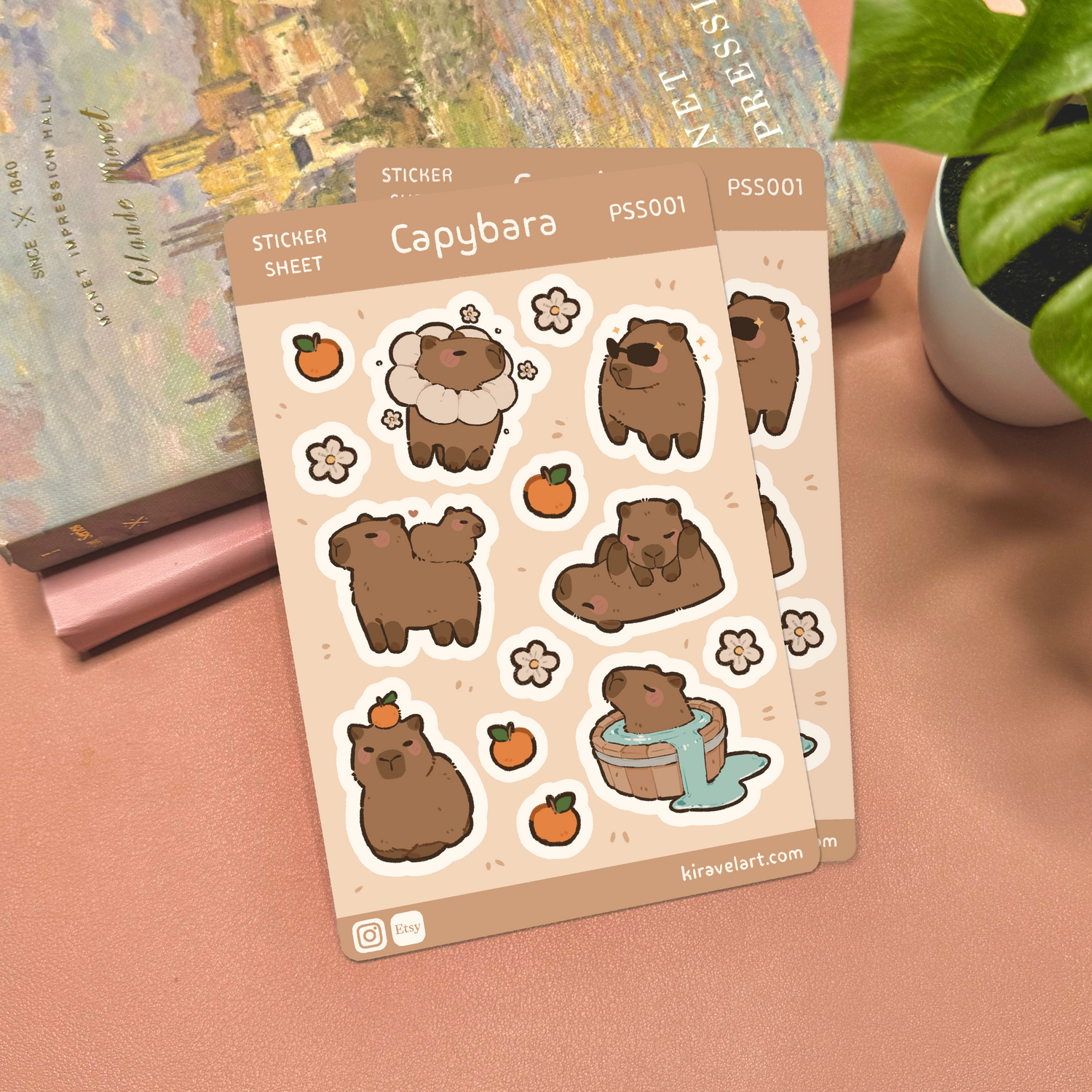 Capybara Sticker Sheets