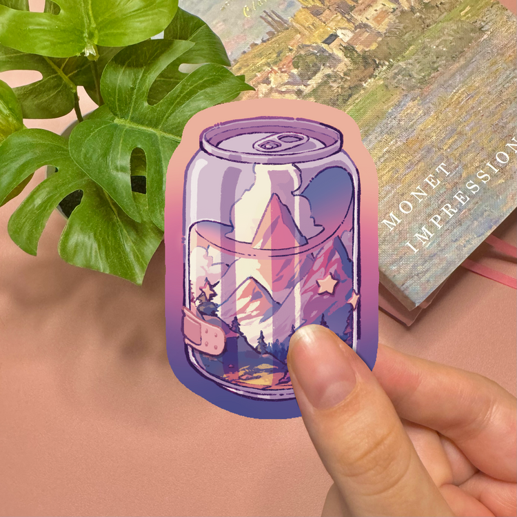 Mountain Sunset Vinyl Stickers