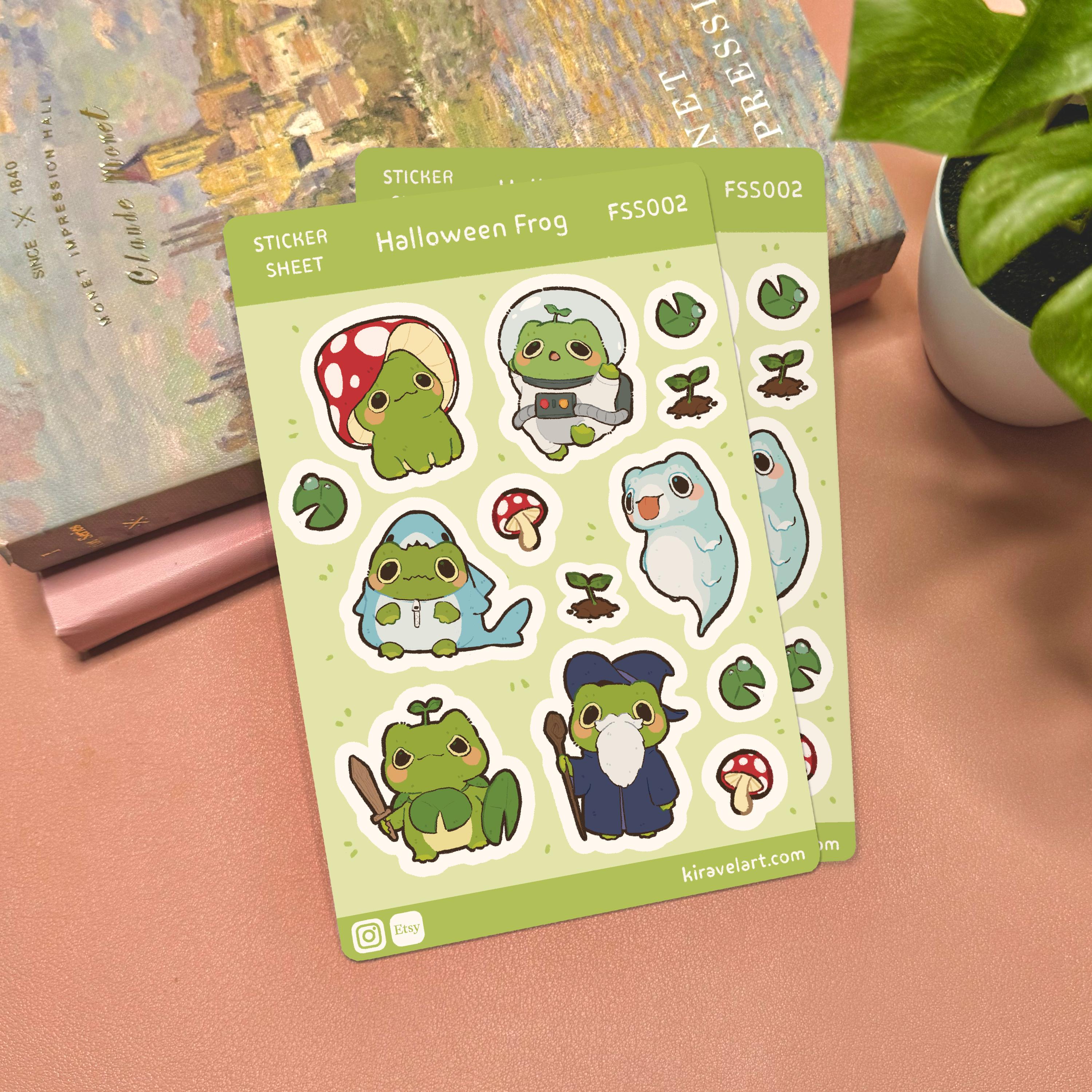 Frog Sticker Sheets – KiravelArt
