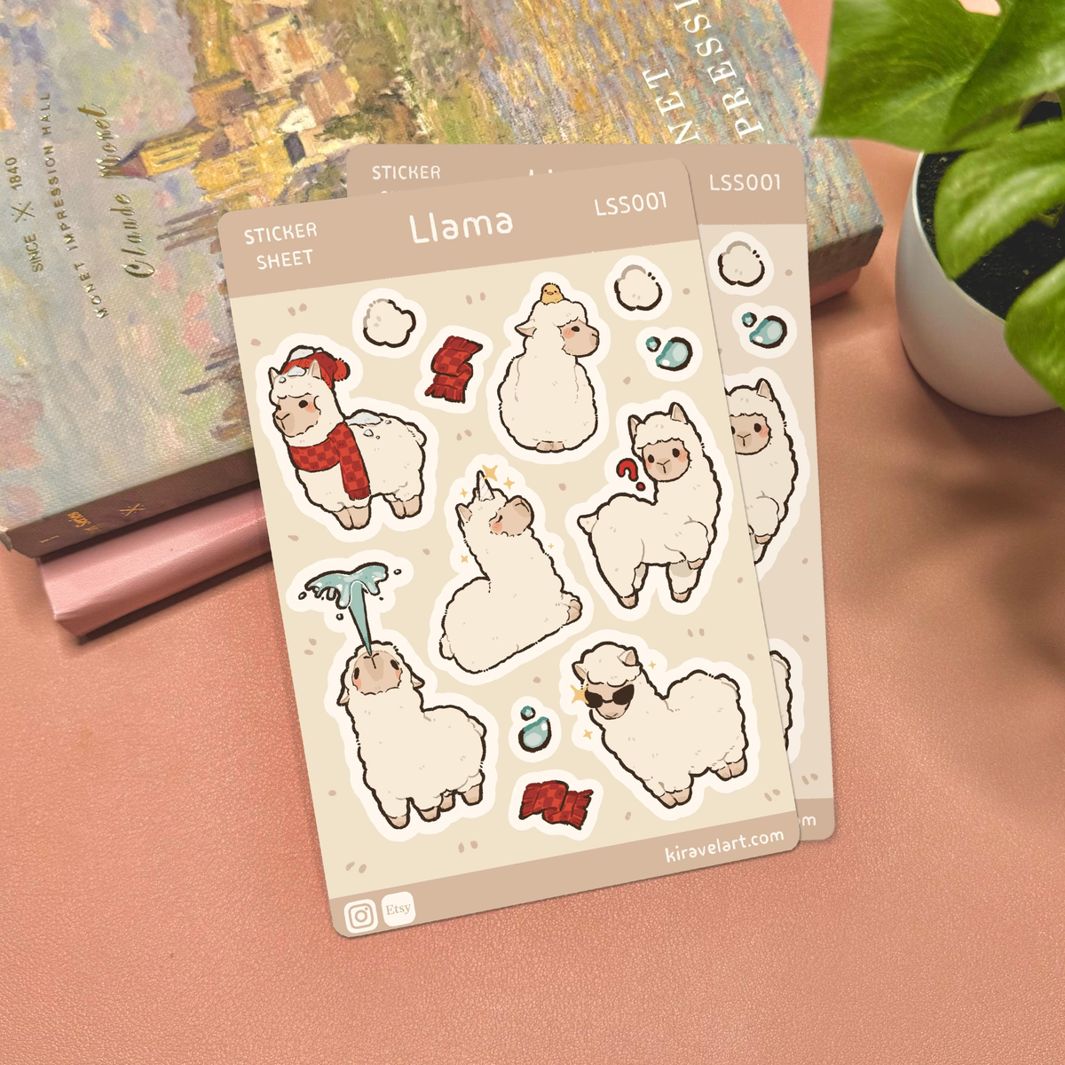 Llama Sticker Sheets