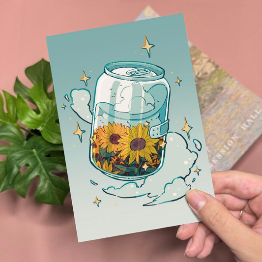 Sunflower Aesthetic Art Print