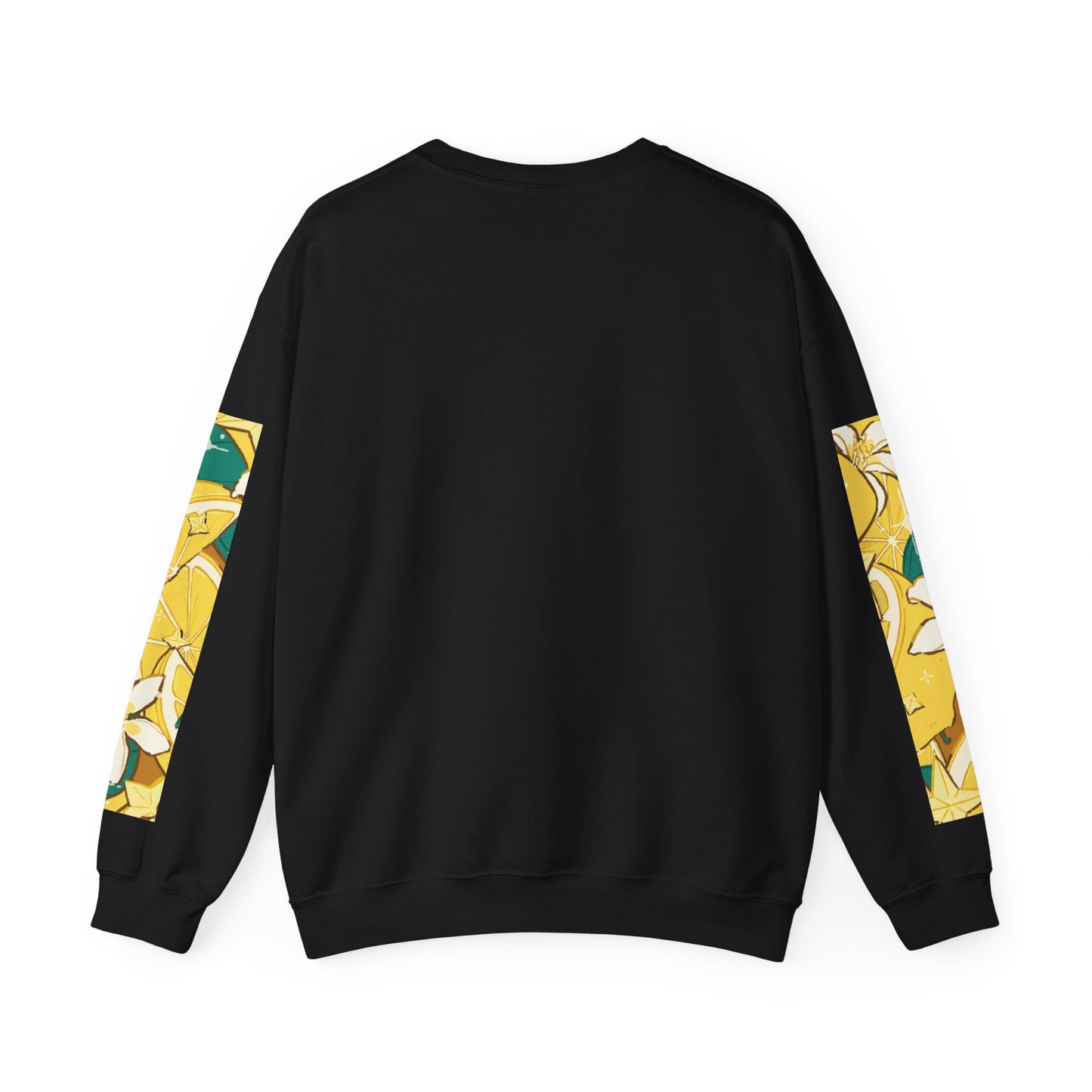 Lemon Jam Crewneck Sweatshirt — Citrus Floral Music Player Graphic