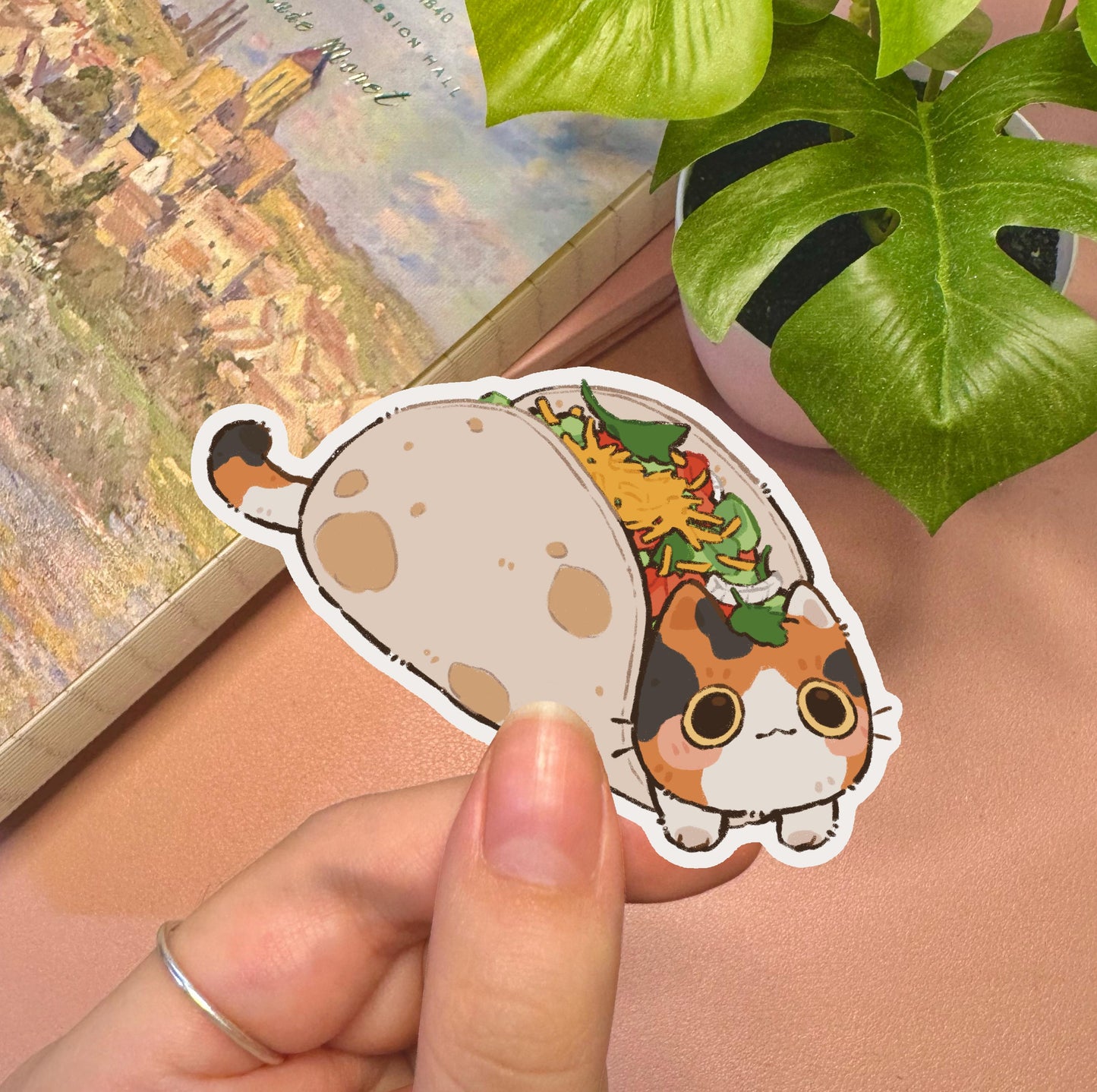 Taco Cat Vinyl Sticker