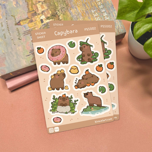 Capybara Sticker Sheet