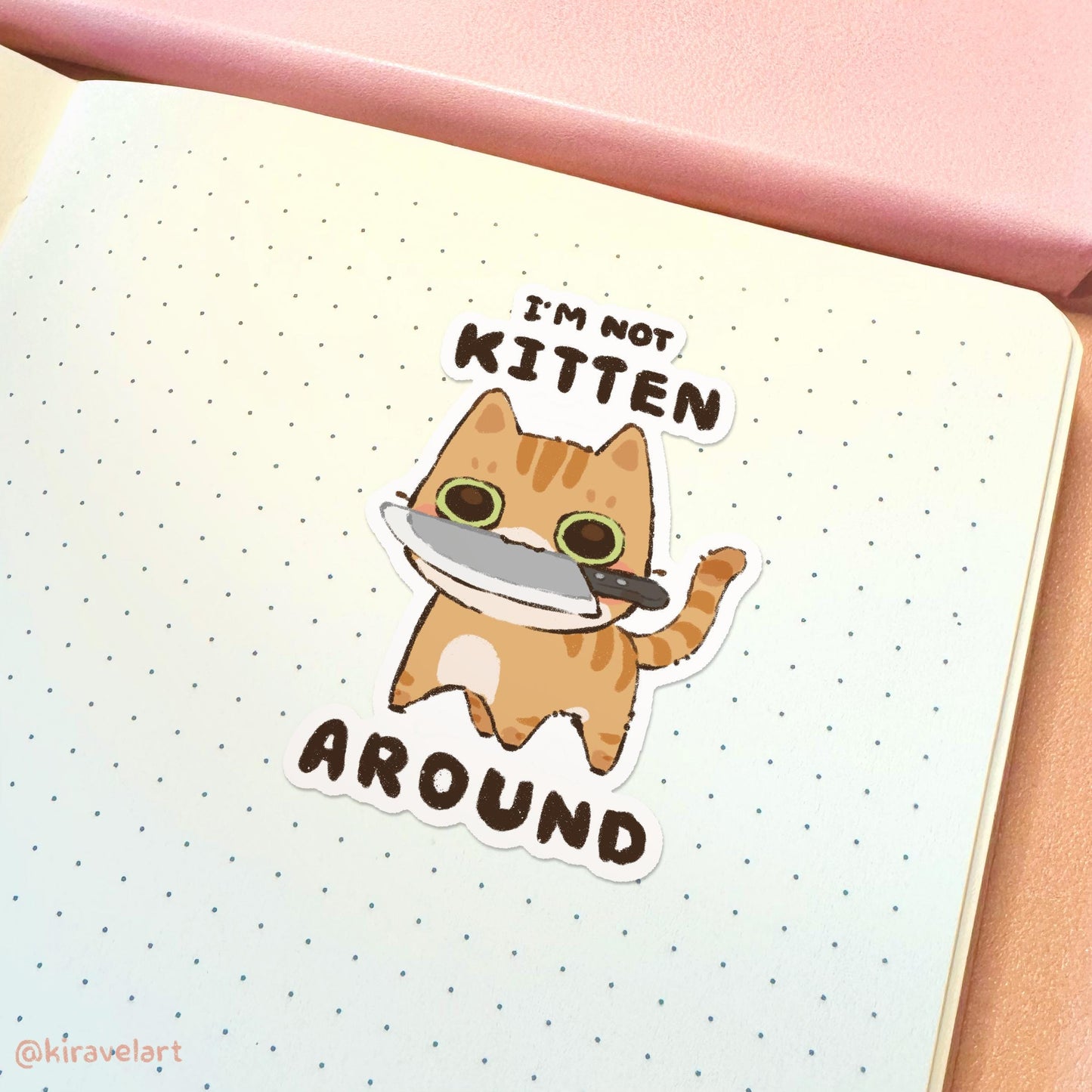 Cat Pun Vinyl Sticker