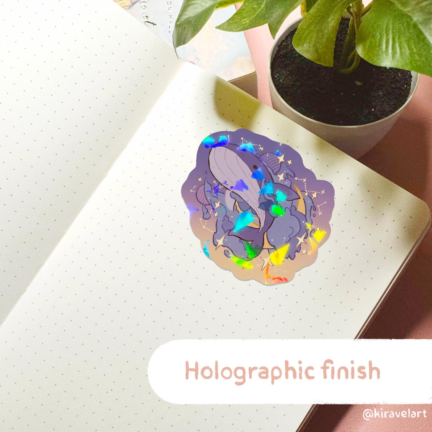 Whale Galaxy Vinyl Sticker