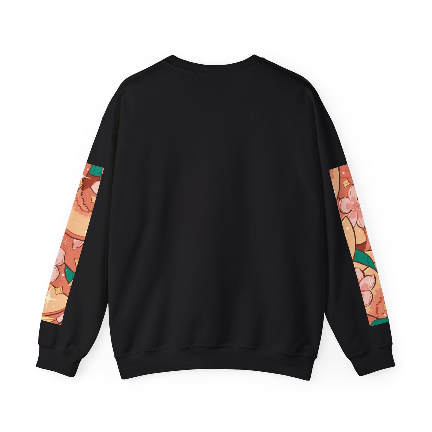Peach Jam Crewneck Sweatshirt – Floral Peach Music Player Graphic