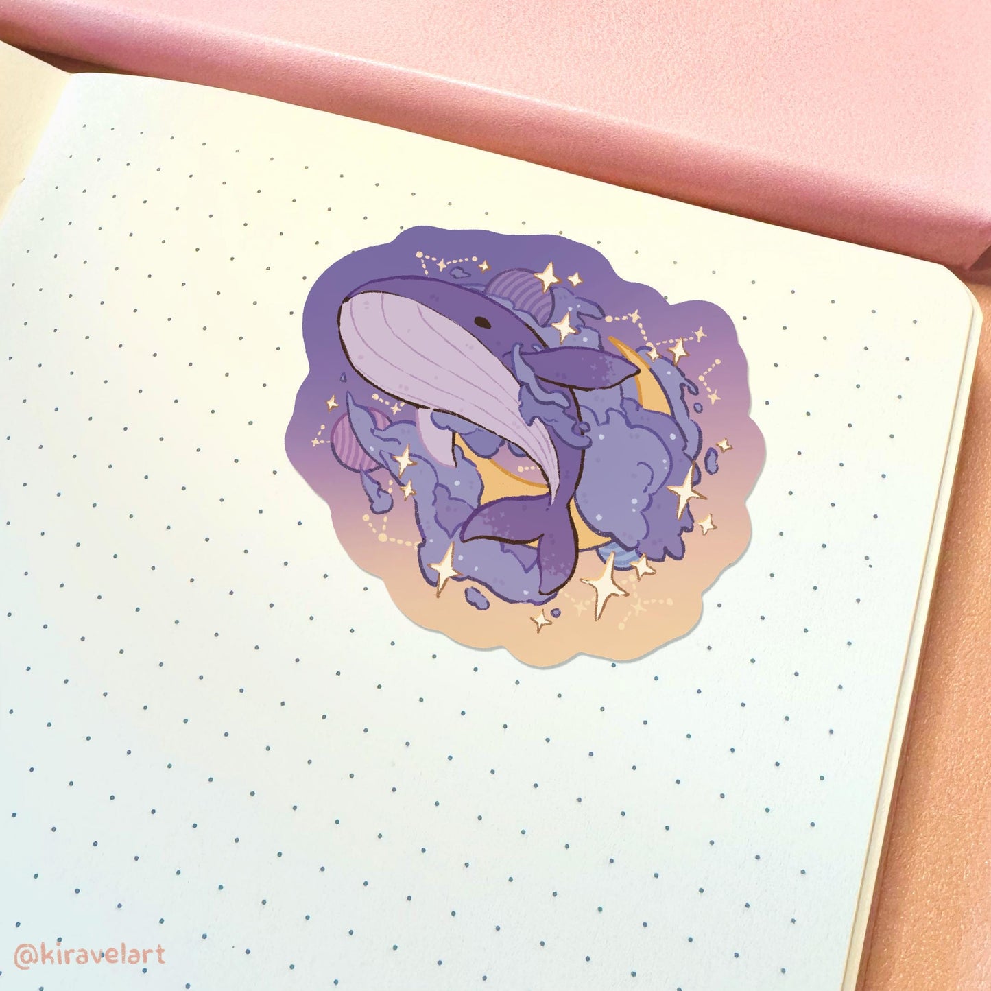 Whale Galaxy Vinyl Sticker