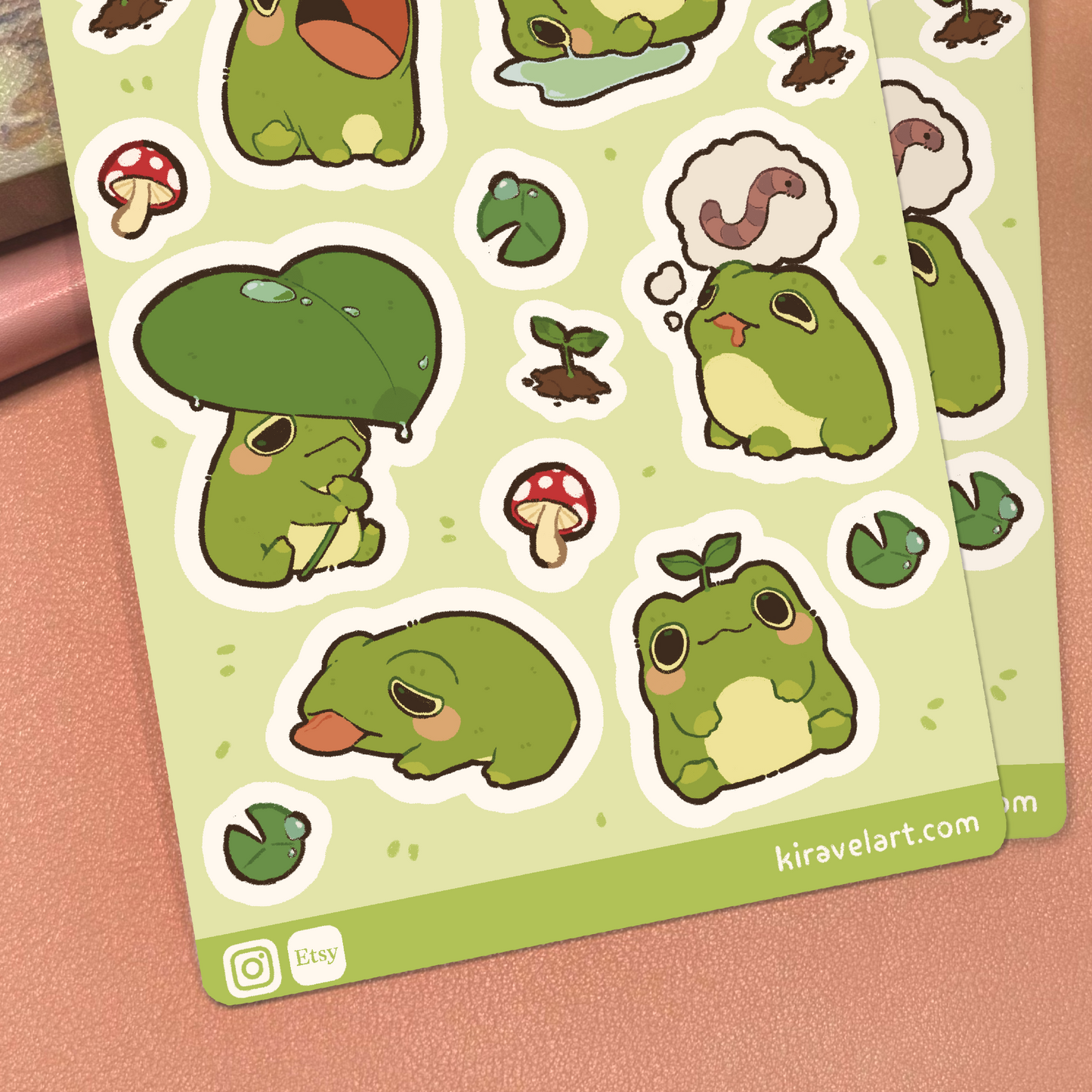 Frog Sticker Sheet