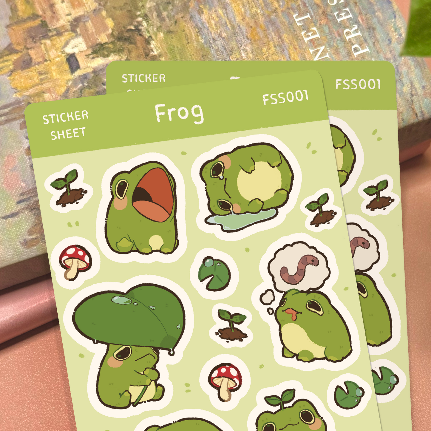 Frog Sticker Sheet