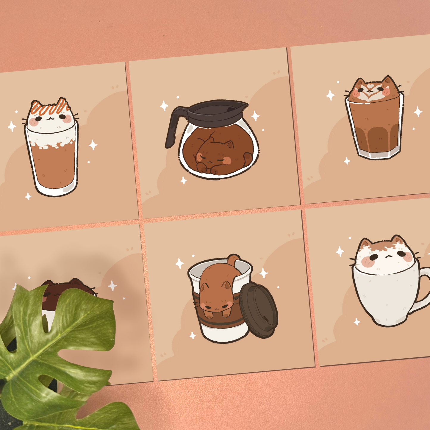 Coffee Cat Art Print