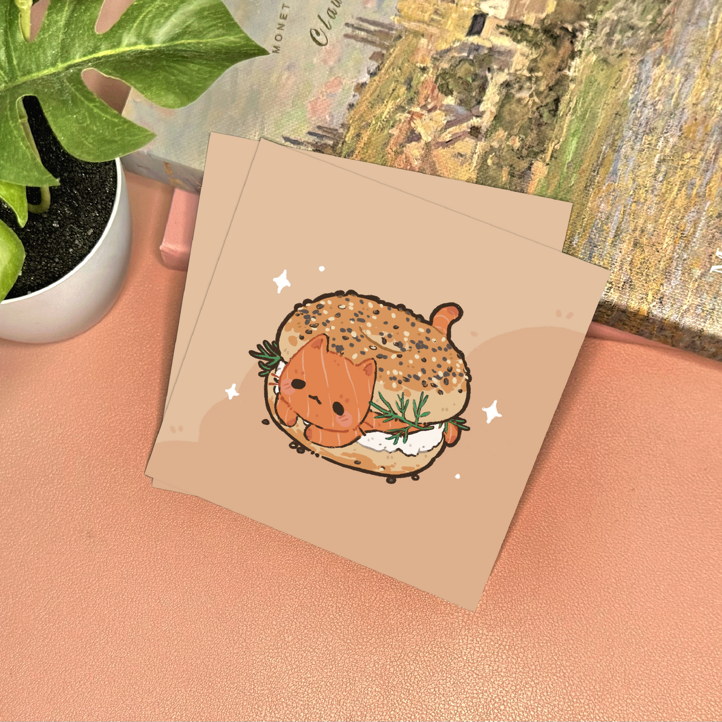 Brunch Cat Art Print