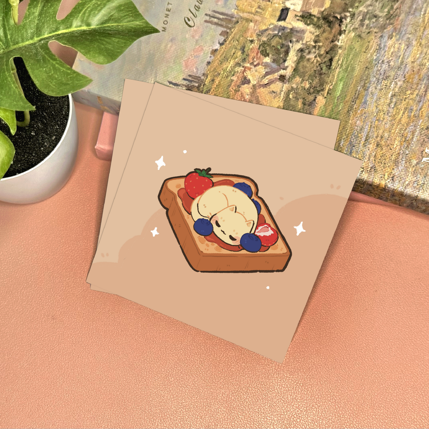 Bread Cat Art Print