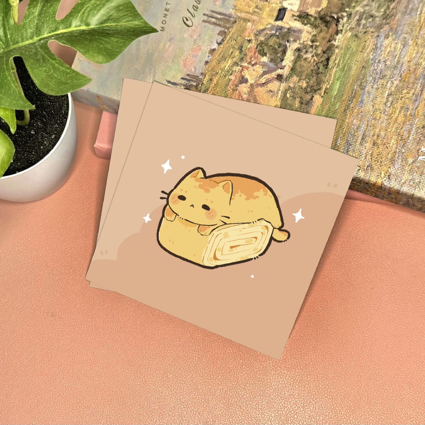 Egg Cat Art Print
