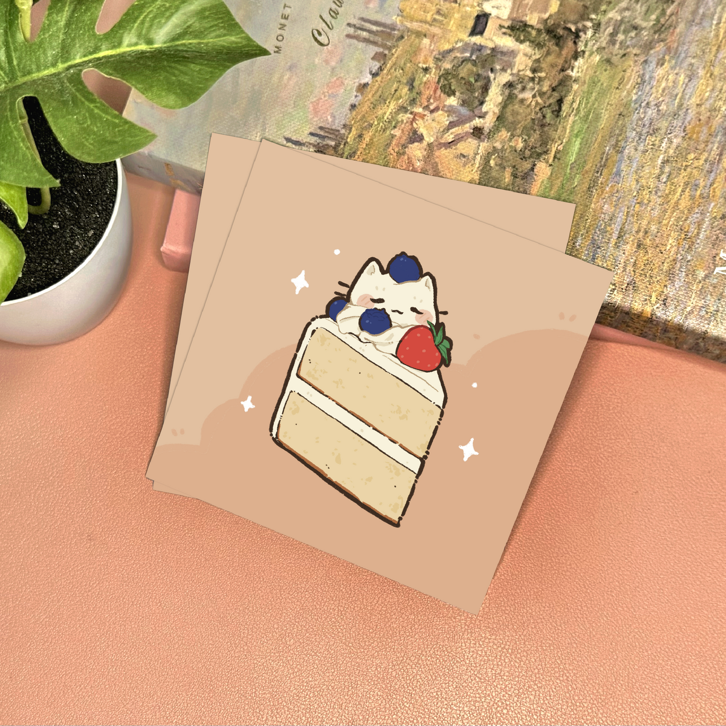 Pastry Cat Art Print