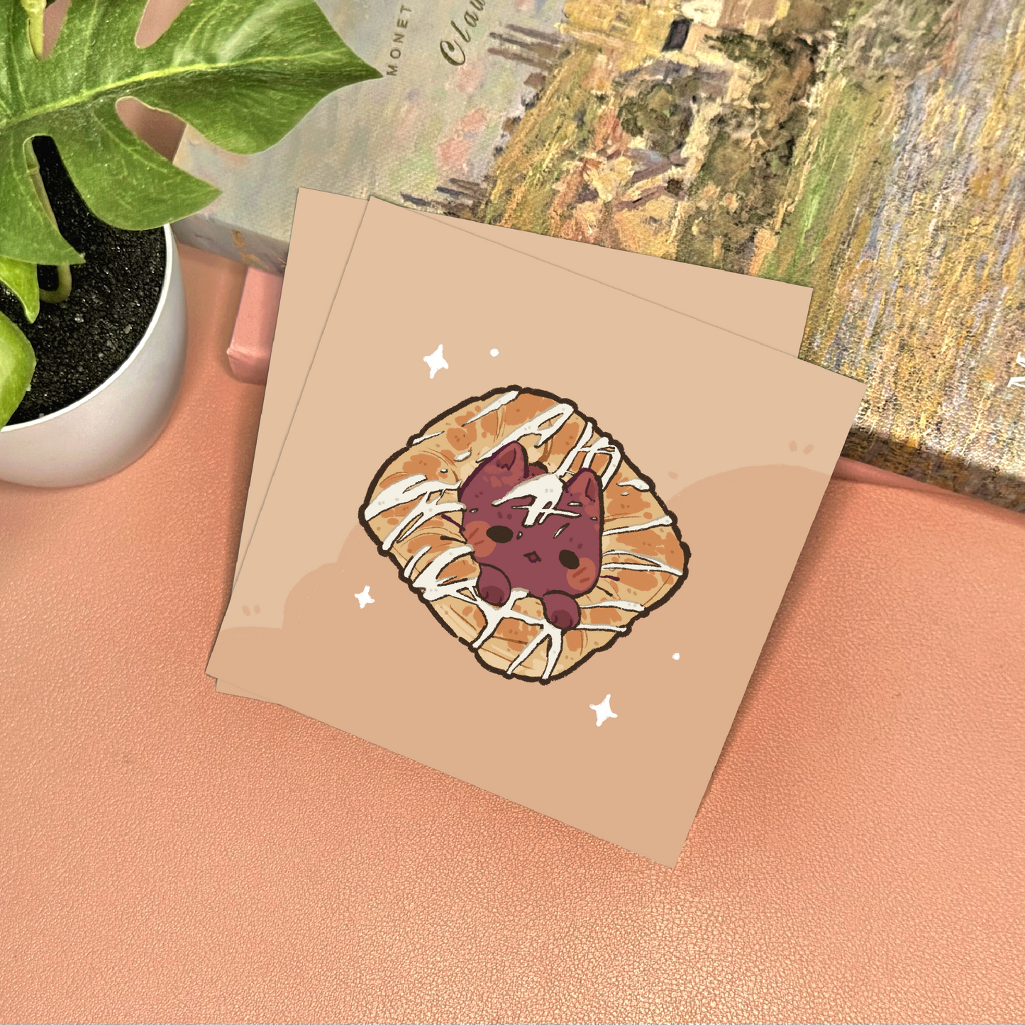 Pastry Cat Art Print
