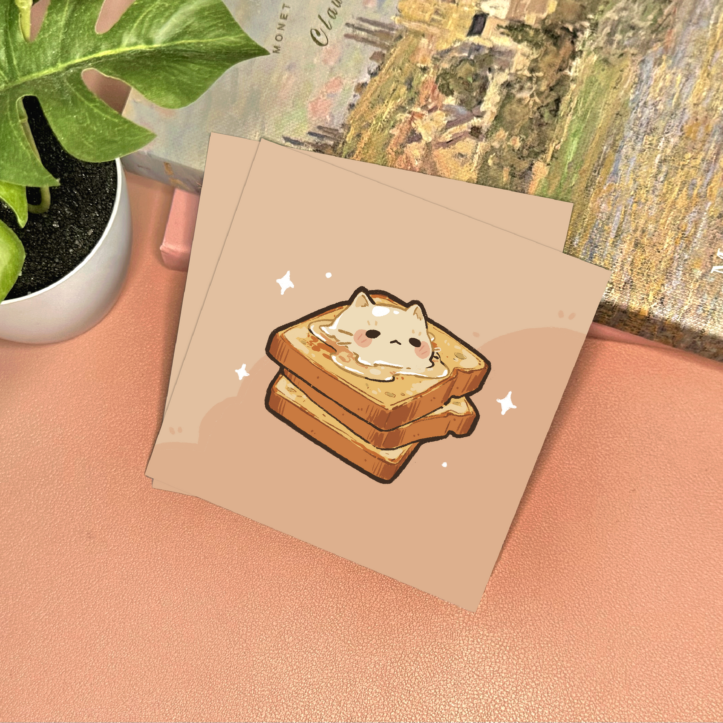 Brunch Cat Art Print