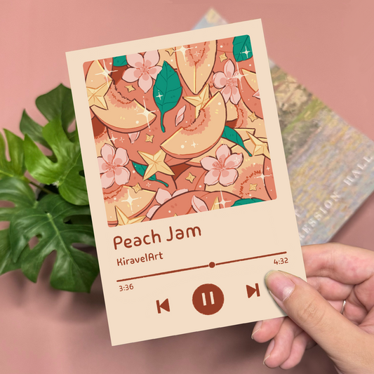 Peach Jam Art Print