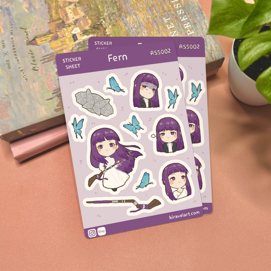 Fern Sticker Sheet from Frieren