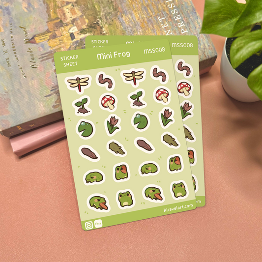Frog Mini Sticker Sheet