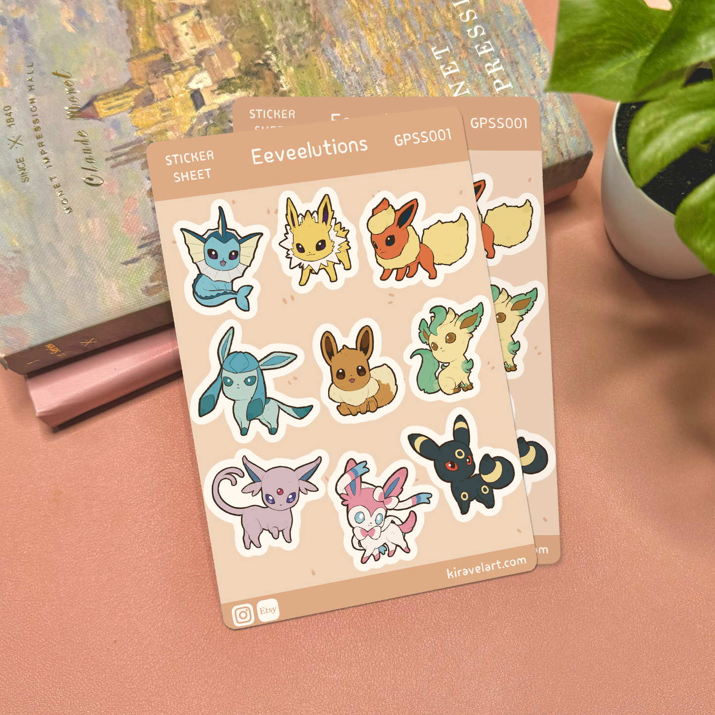 Eeveelution Sticker Sheet from Pokemon