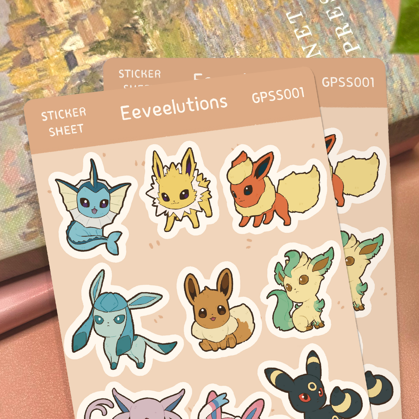 Eeveelution Sticker Sheet from Pokemon