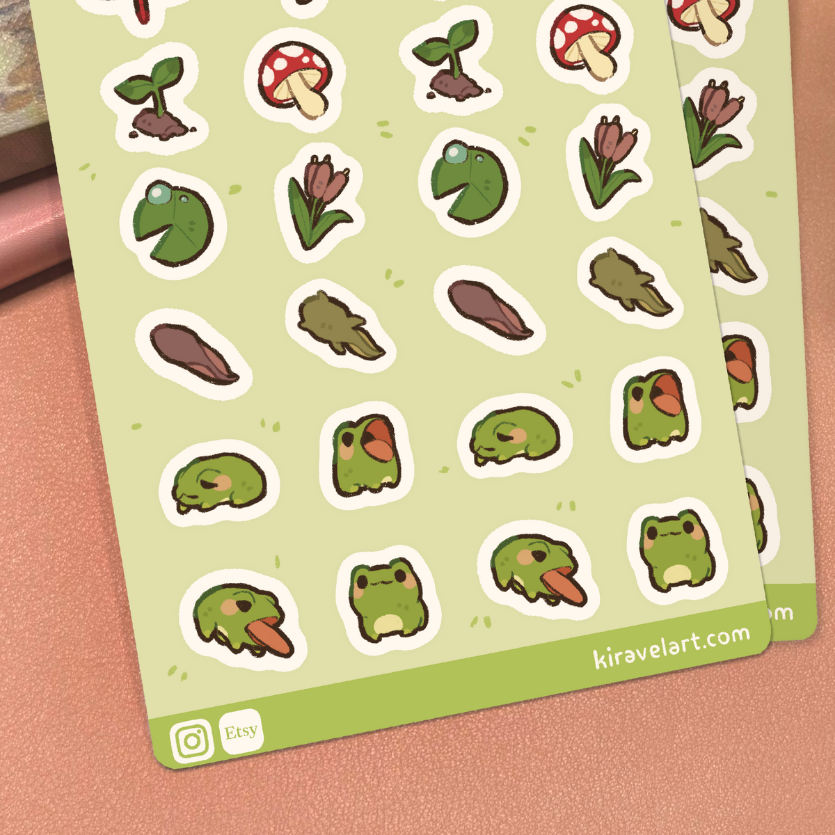 Frog Mini Sticker Sheet