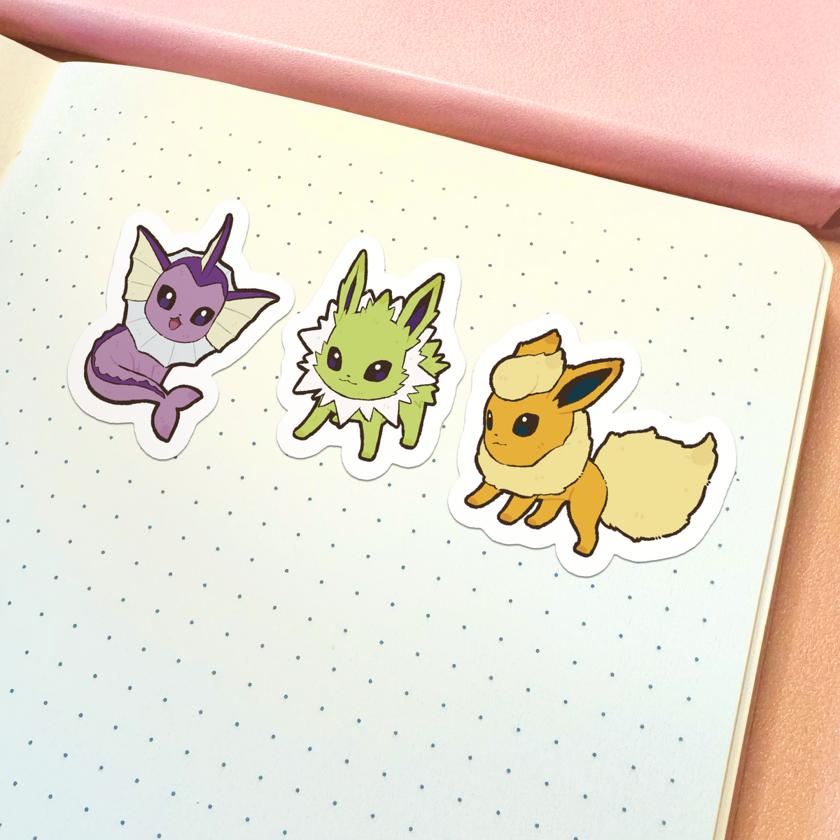 Shiny Eeveelution Sticker Sheet from Pokemon