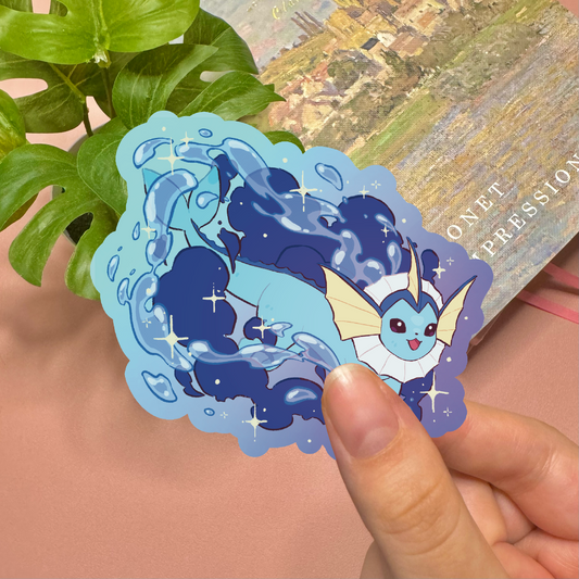 Vaporeon Vinyl Sticker from Pokemon