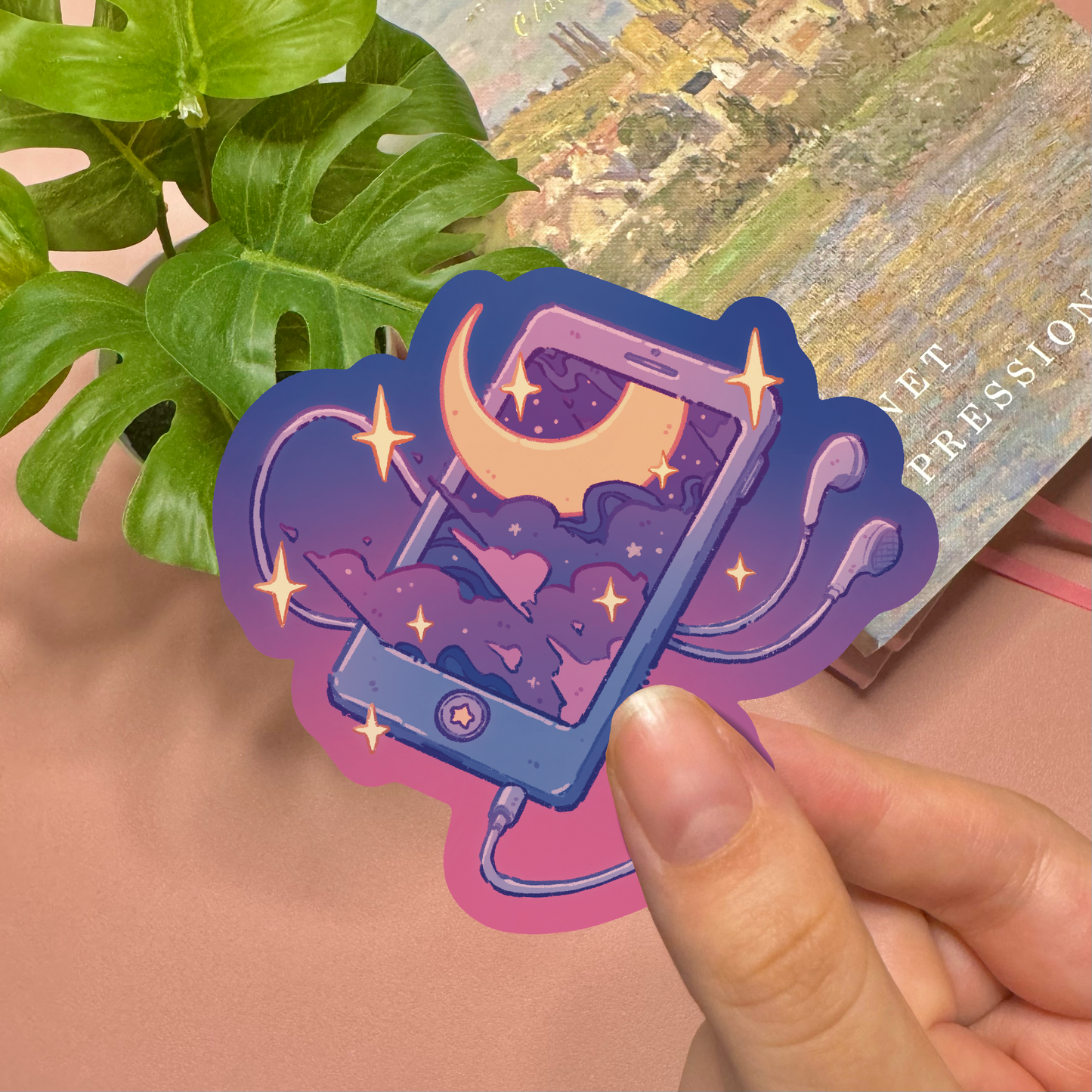 Aesthetic Galaxy Phone Vinyl Sticker