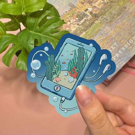Aesthetic Ocean Phone Vinyl Sticker