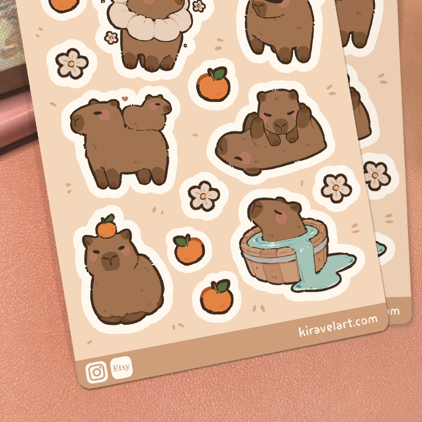 Capybara Sticker Sheet