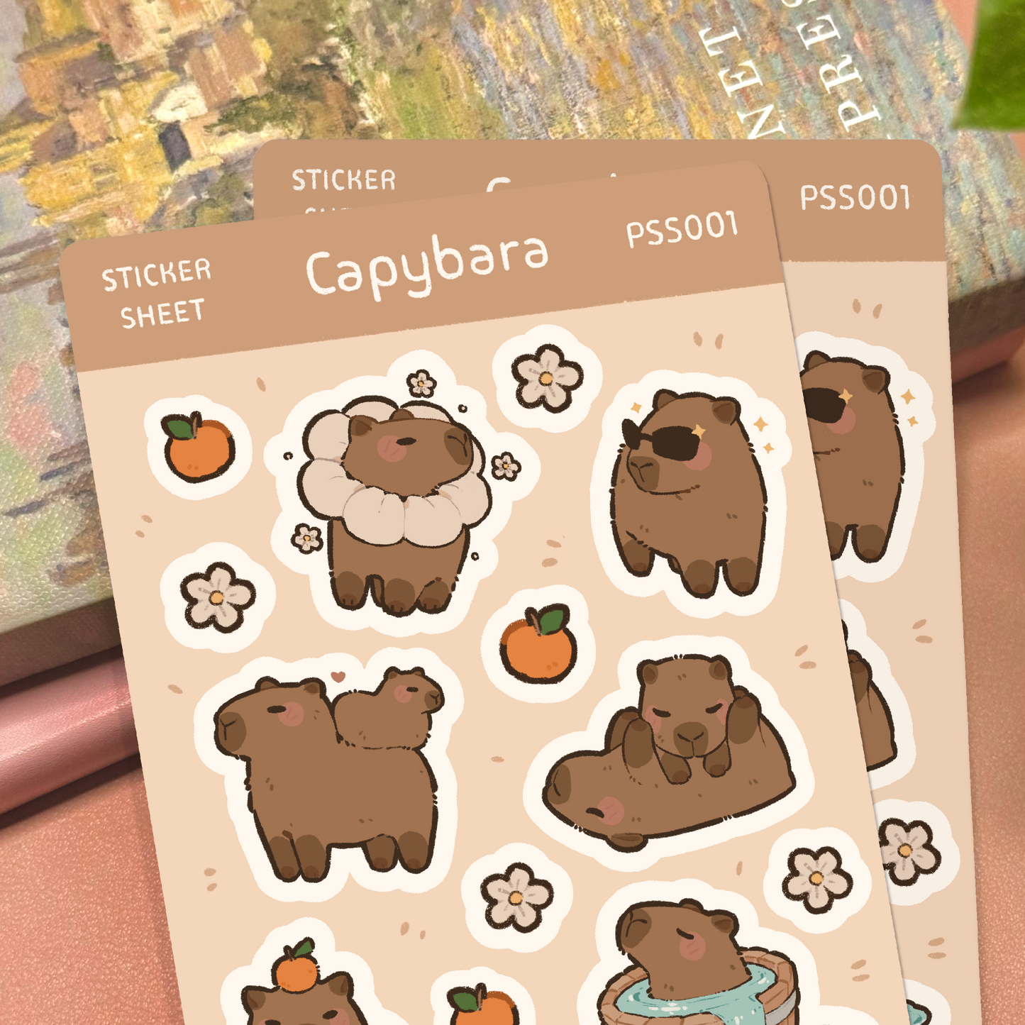 Capybara Sticker Sheet
