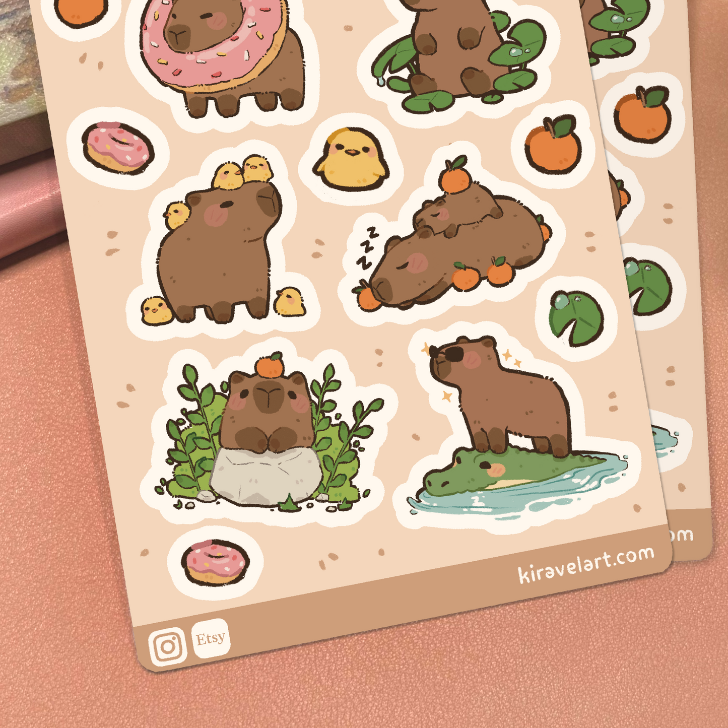 Capybara Sticker Sheet