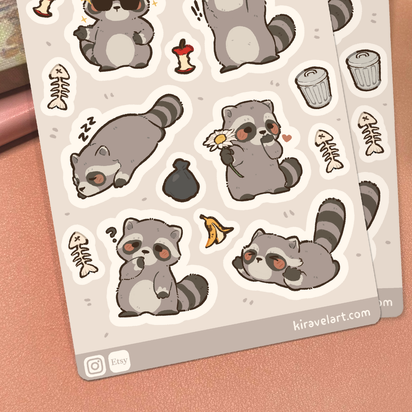 Raccoon Sticker Sheet