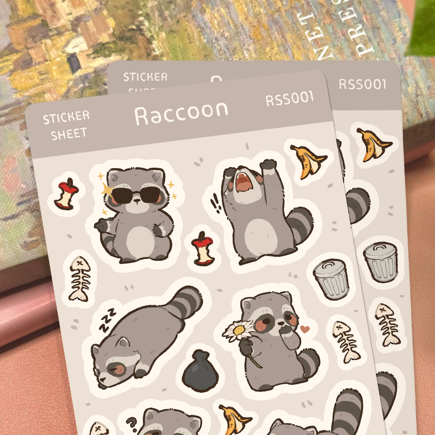 Raccoon Sticker Sheet