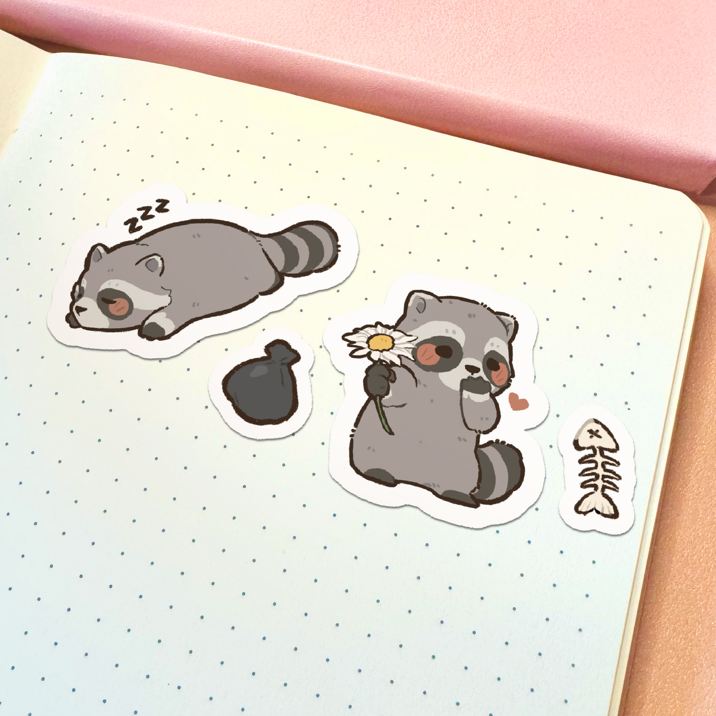 Raccoon Sticker Sheet