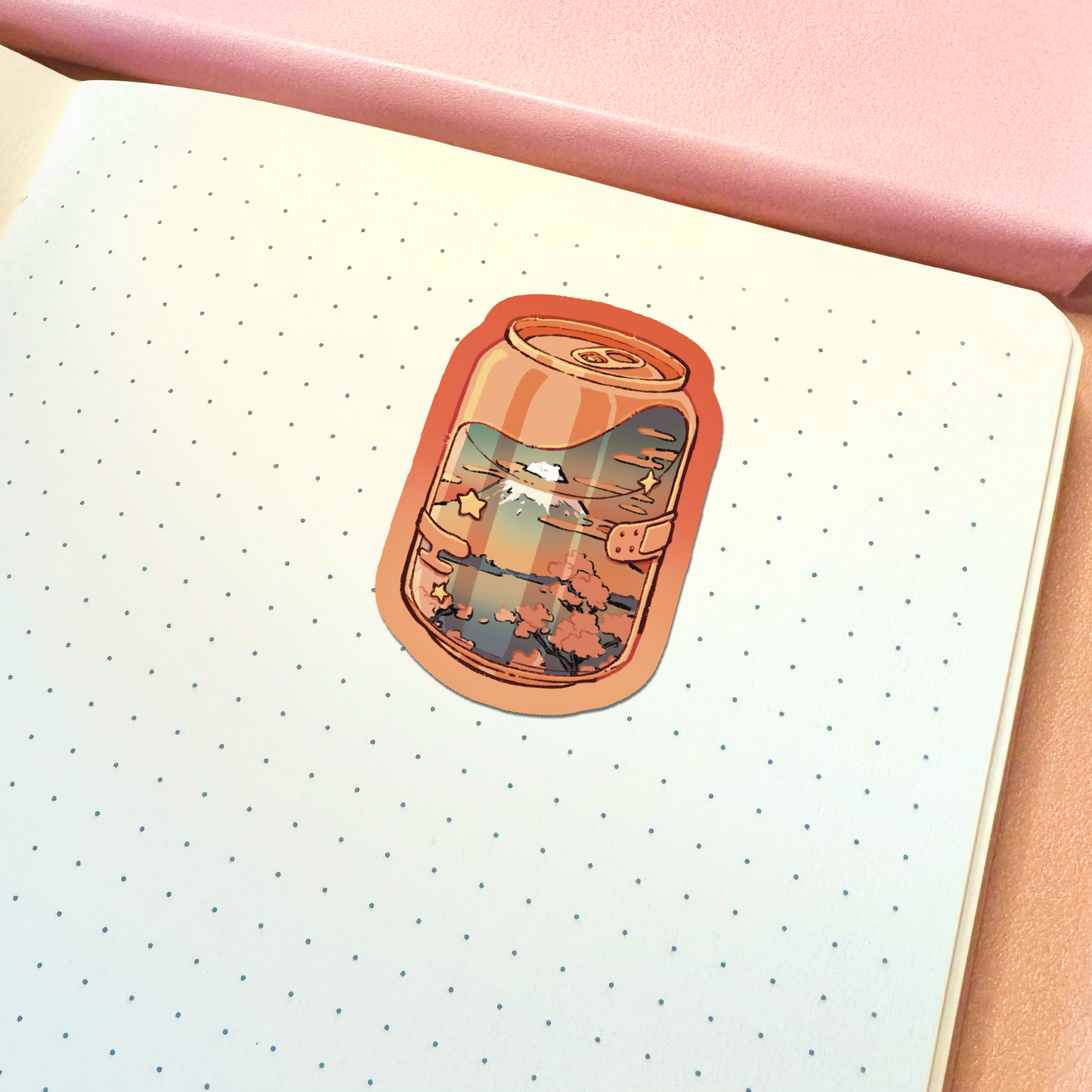 Aesthetic Celestial Soda Can Vinyl Sticker