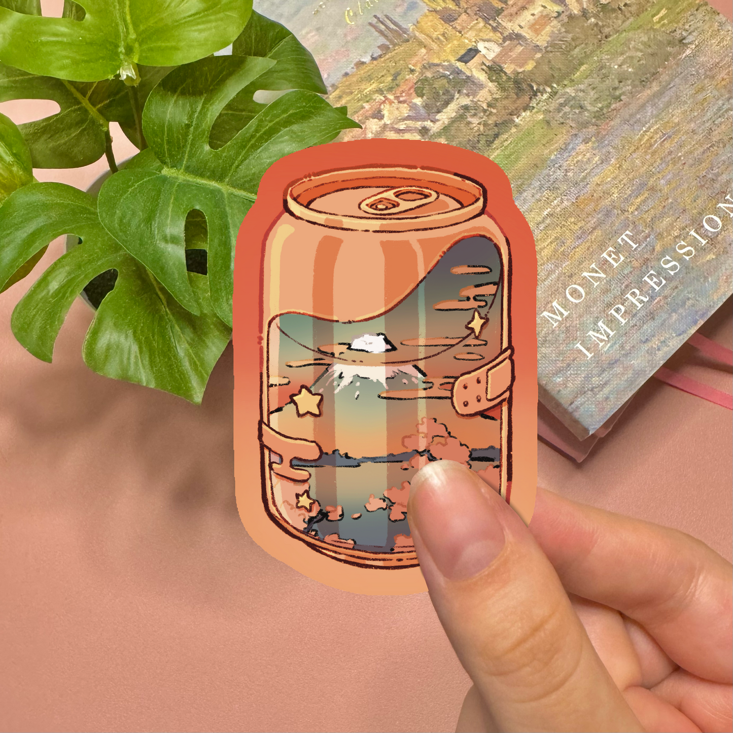 Aesthetic Celestial Soda Can Vinyl Sticker