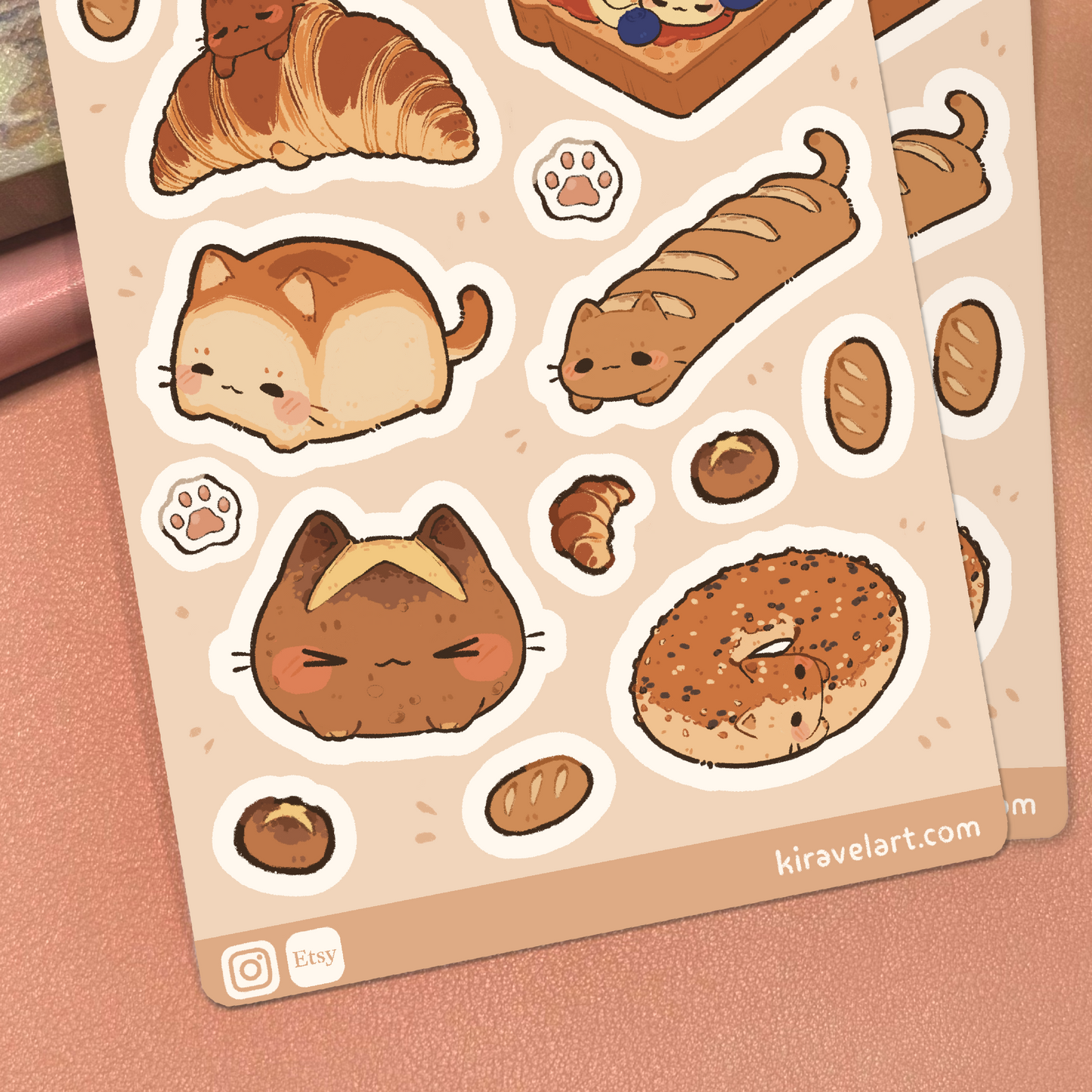Bread Cat Sticker Sheet