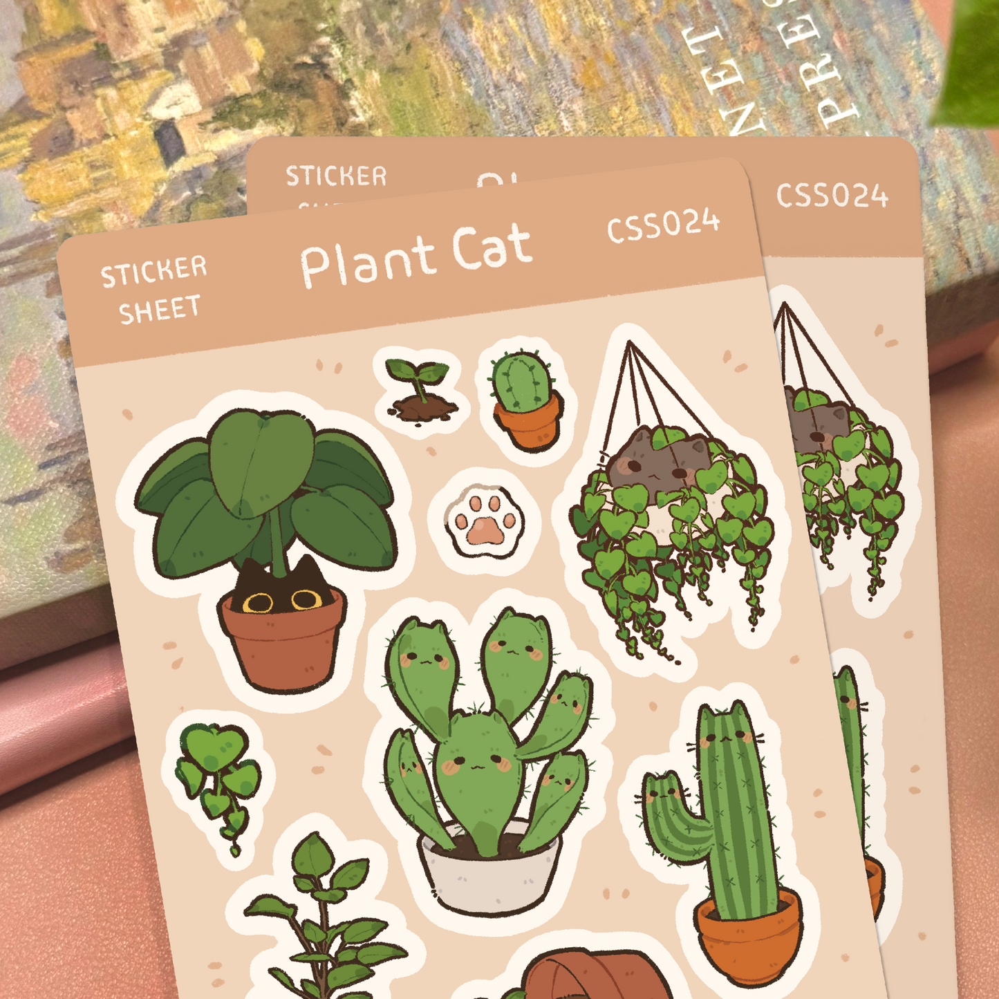 Plant Cat Sticker Sheet