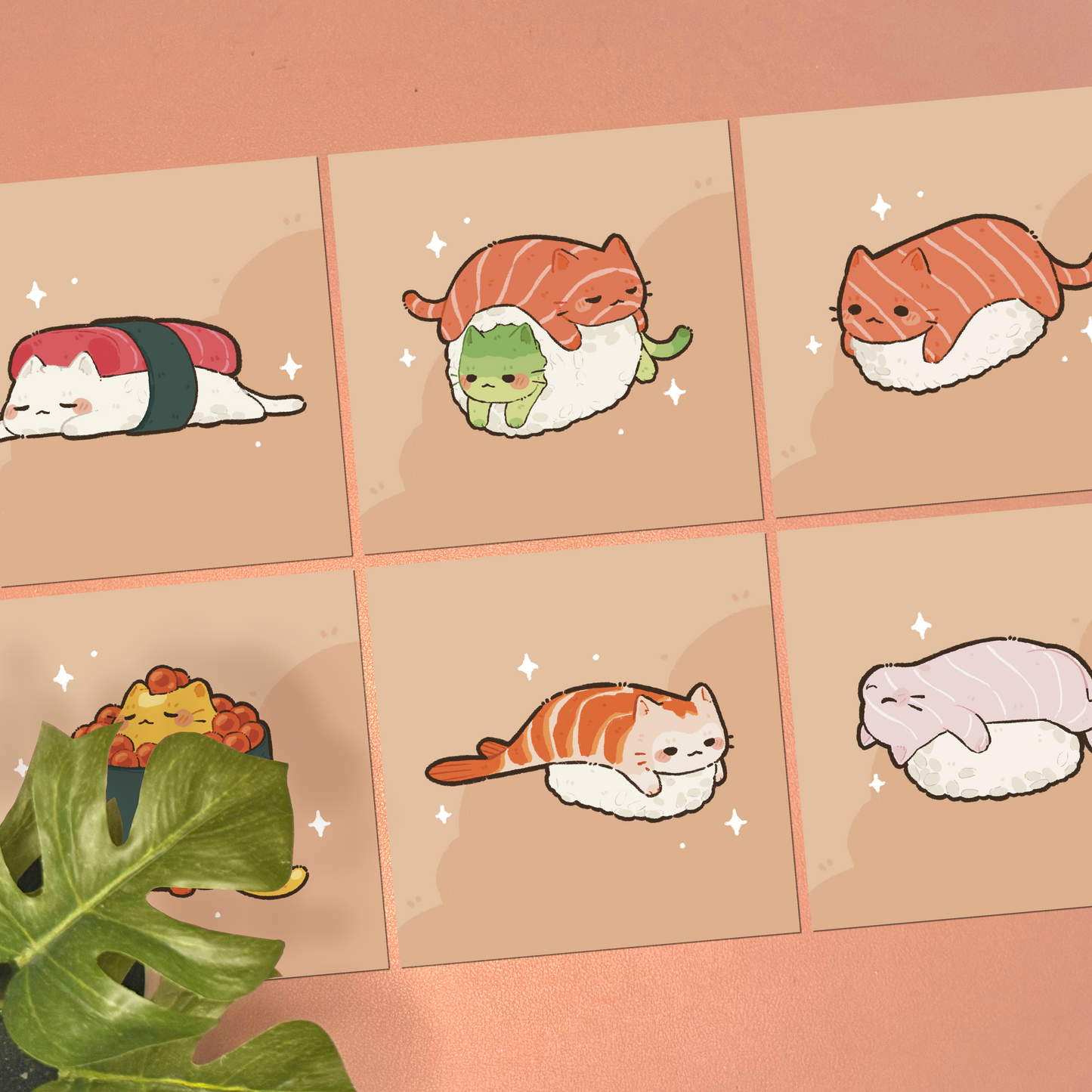 Sushi Cat Art Print