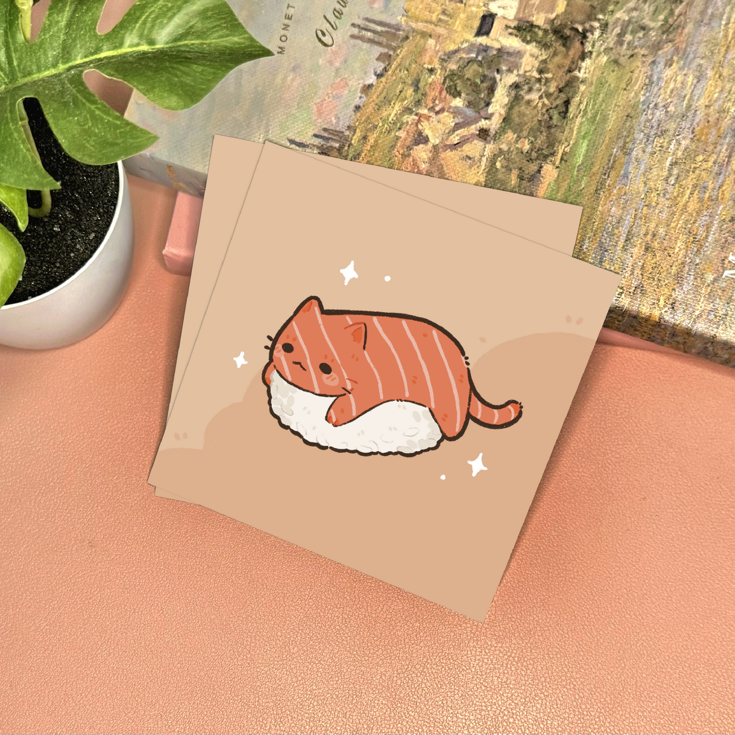Sushi Cat Art Print