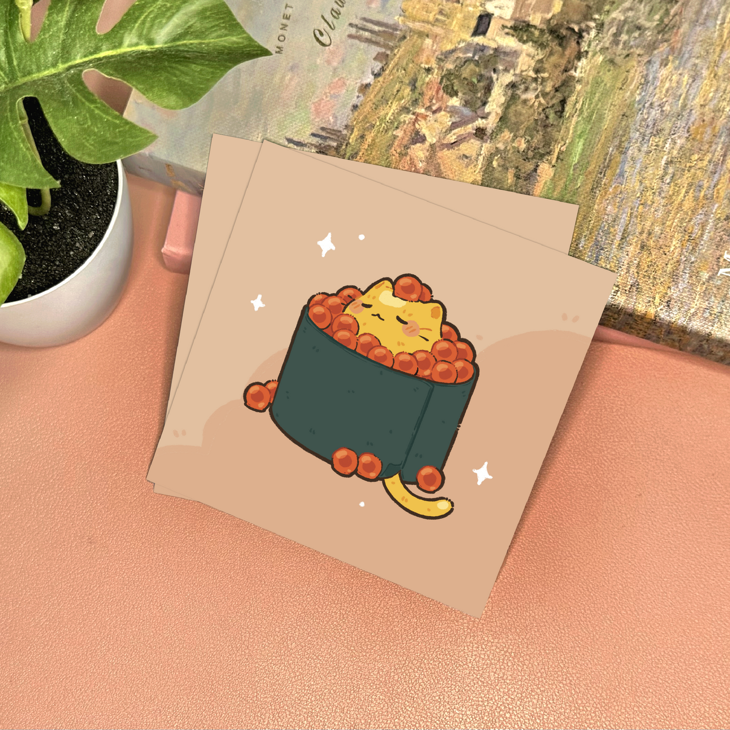 Sushi Cat Art Print