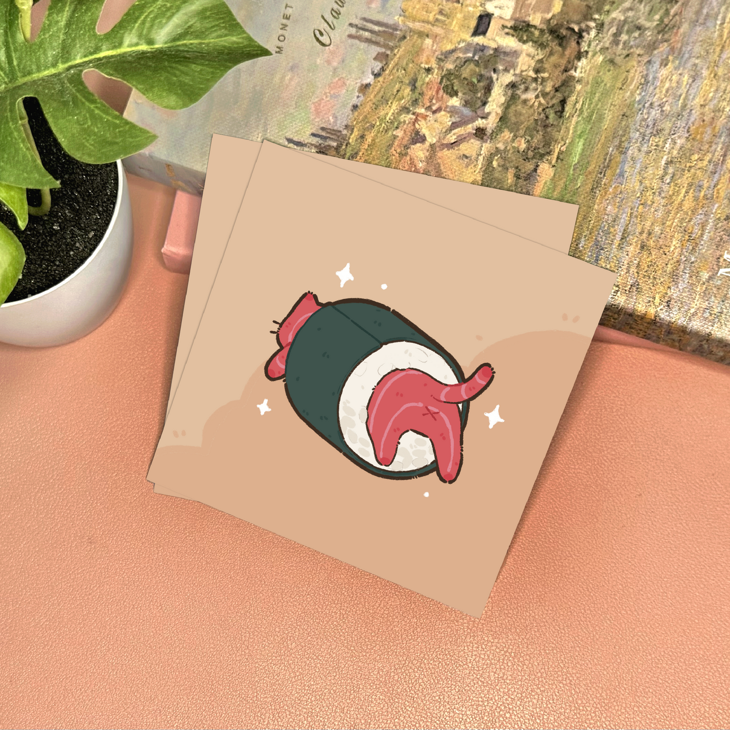 Sushi Cat Art Print